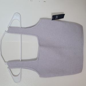 A&F Soft Collection Light Gray Knit Cropped Tank